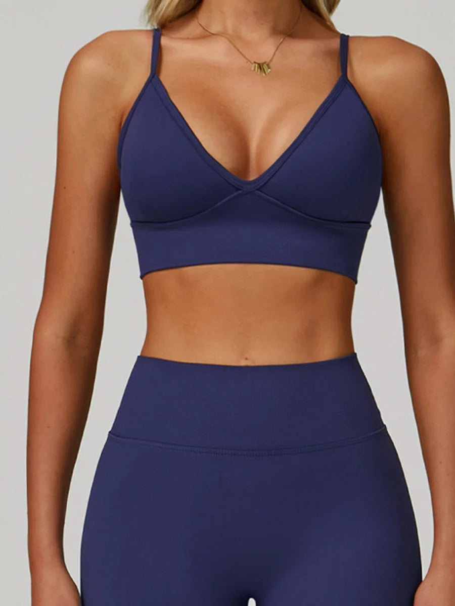 Double-Strap Racerback Sports Bra