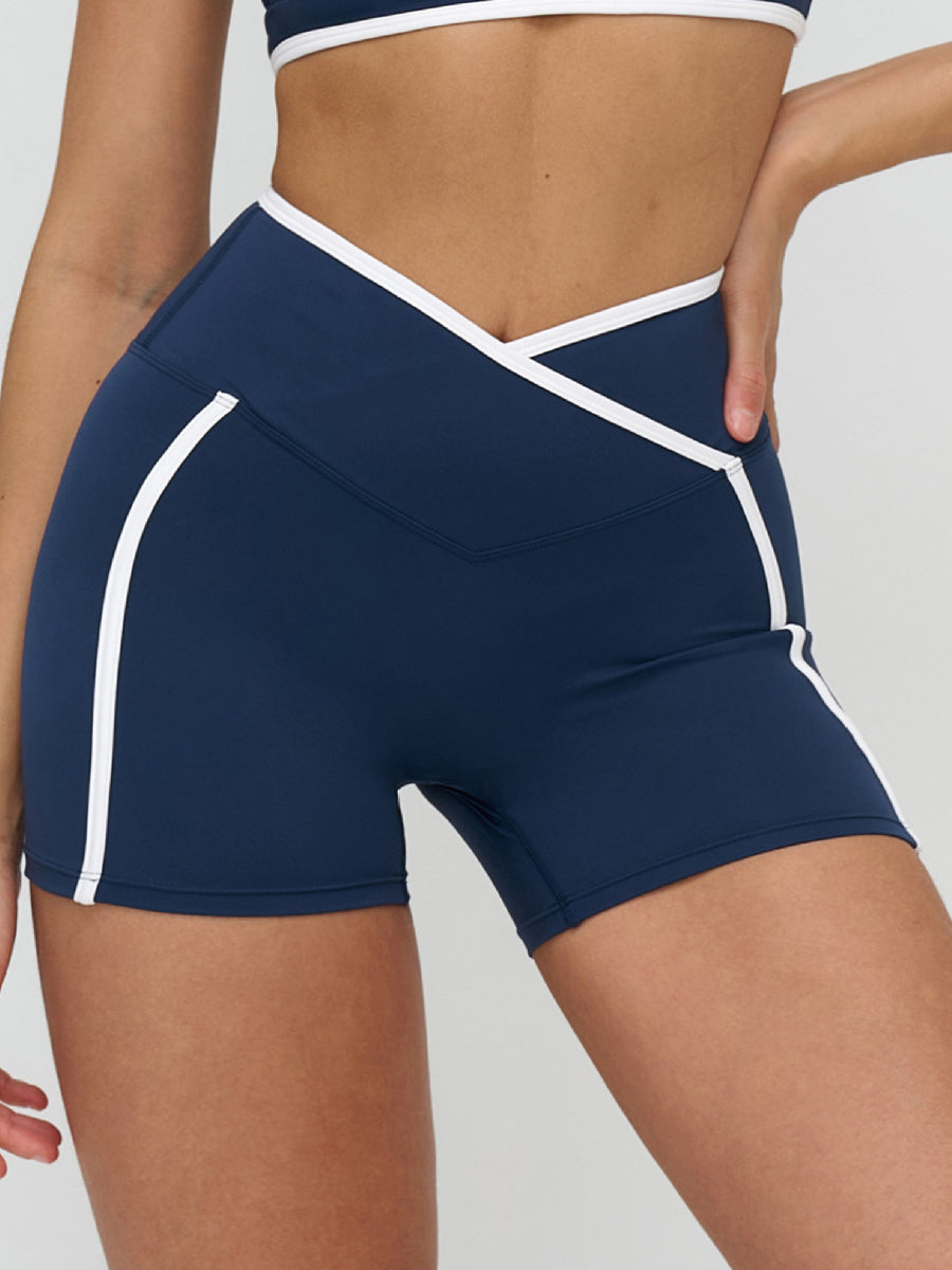 BareSculpt Cross-Waist Shorts-0