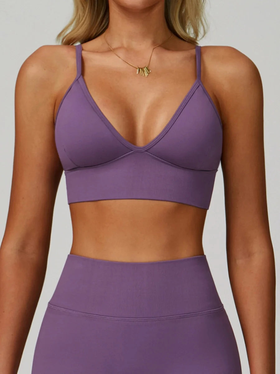 Double-Strap Racerback Sports Bra