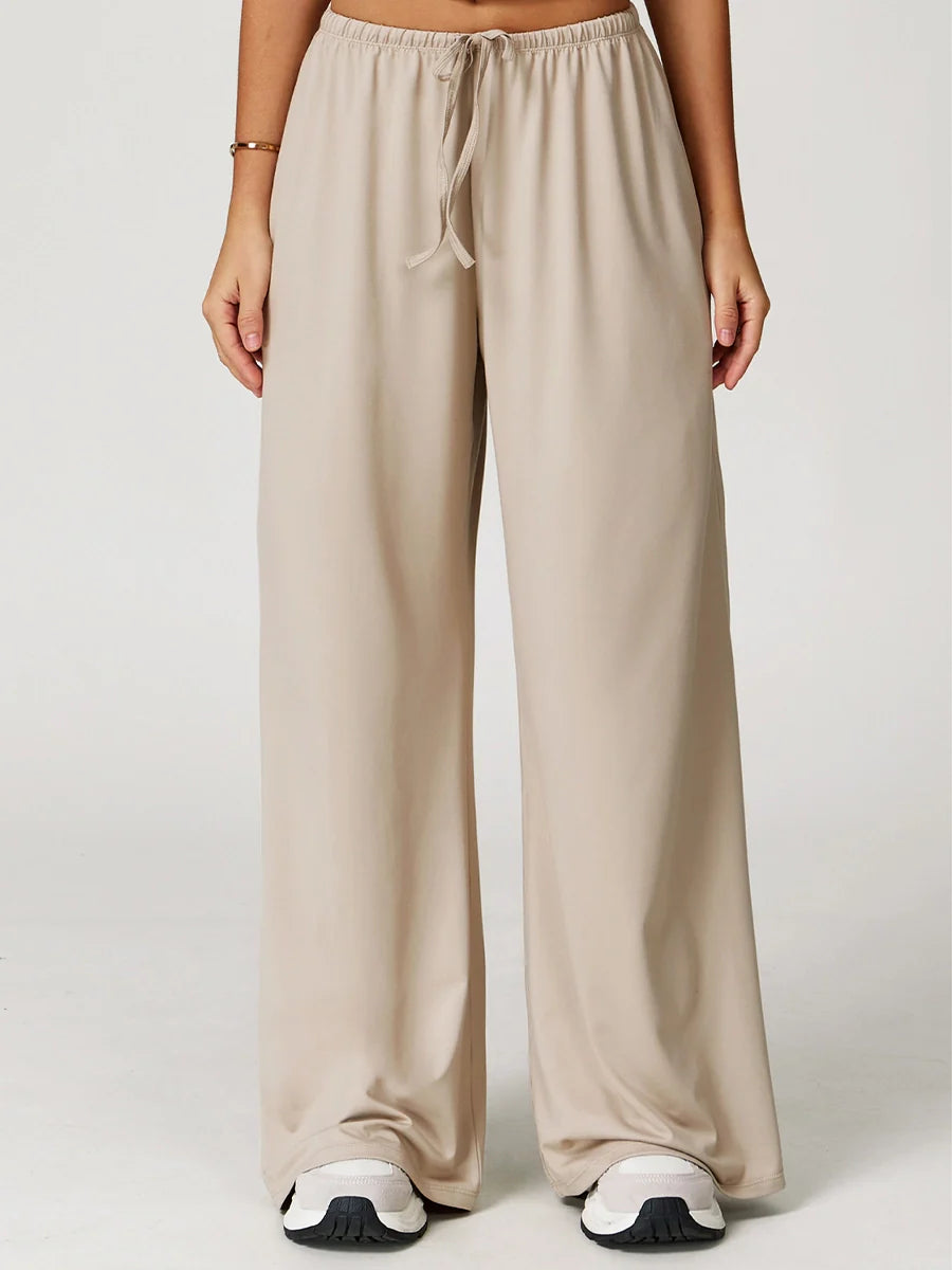 Pastel Soft Wide-Leg Lounge Pants-4