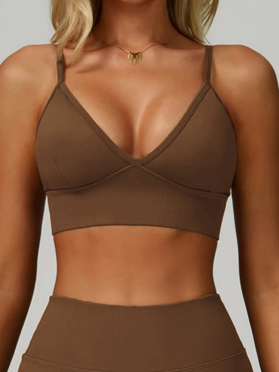Double-Strap Racerback Sports Bra