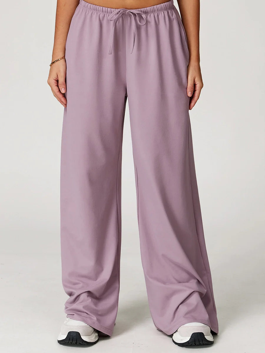 Pastel Soft Wide-Leg Lounge Pants-8