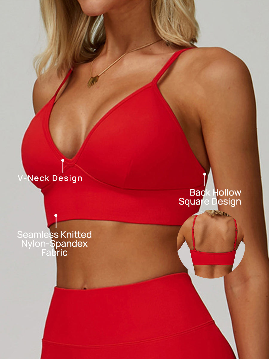 Double-Strap Racerback Sports Bra
