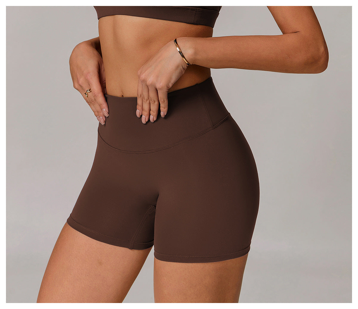 High-Waist Sculpting Yoga Shorts