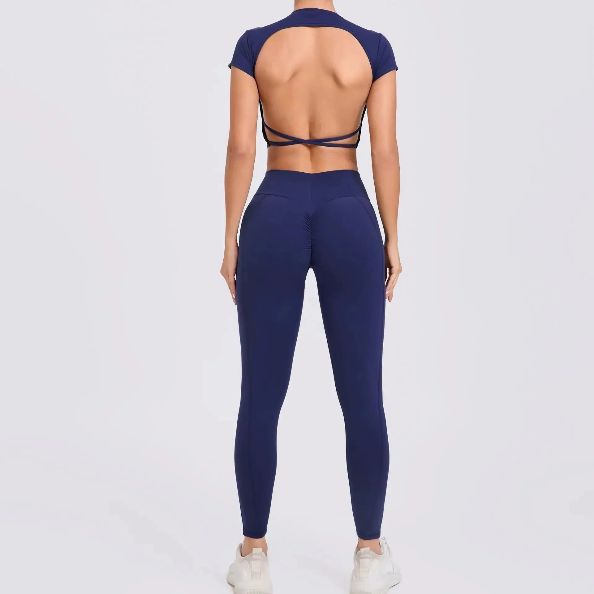 Best Seller Cross Backless Sporty 2 Piece Set