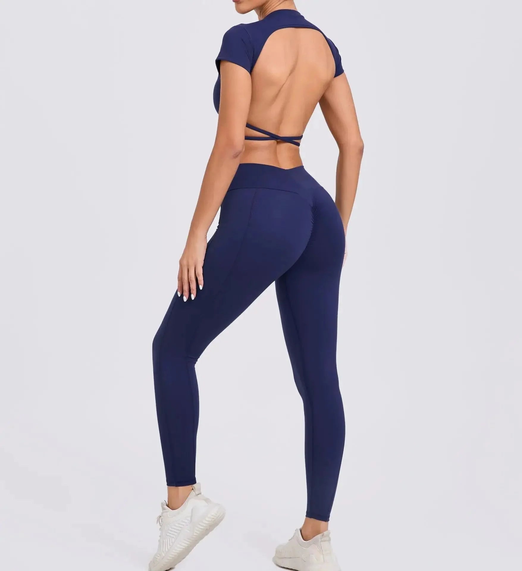 Best Seller Cross Backless Sporty 2 Piece Set