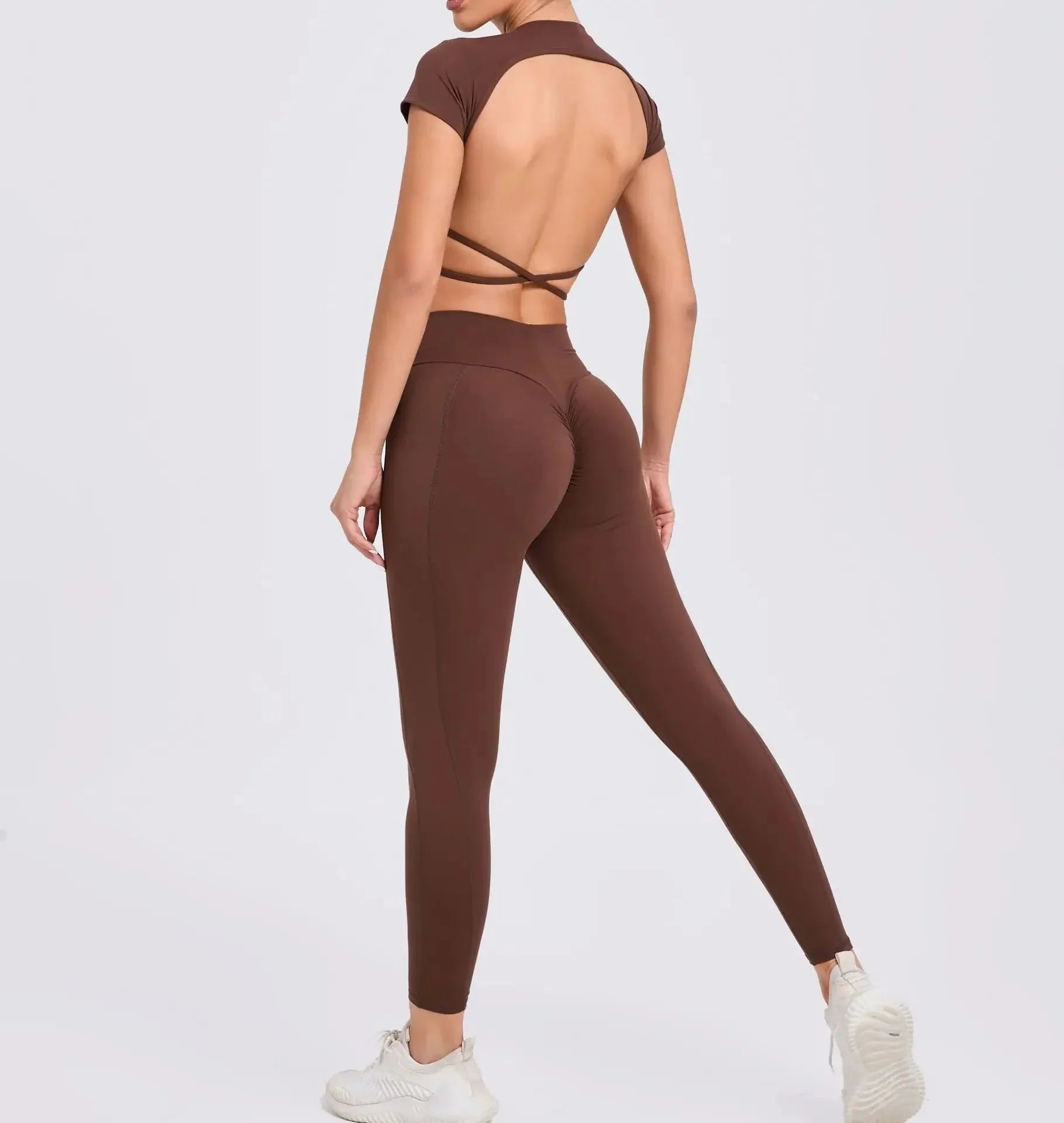 Best Seller Cross Backless Sporty 2 Piece Set