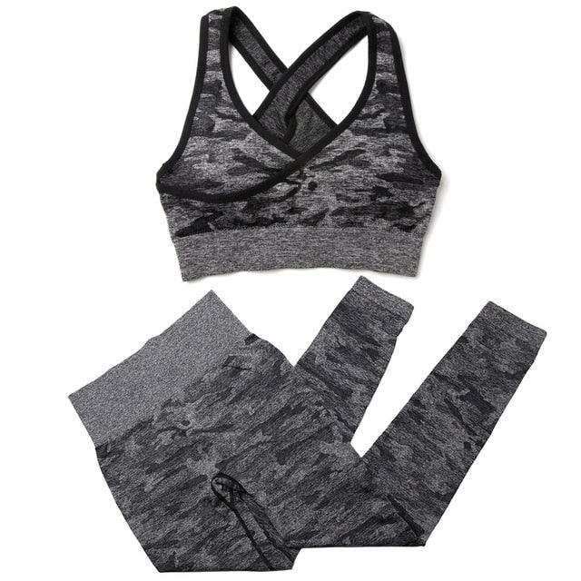 Camouflage Yoga Set