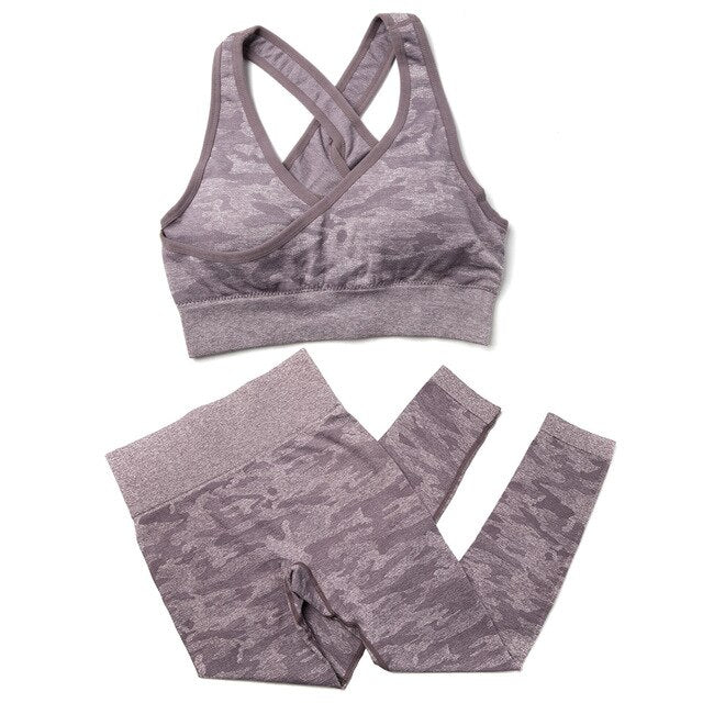 Camouflage Yoga Set